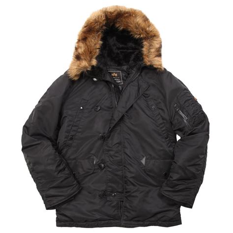 Nylon Cotton Parka in Black 